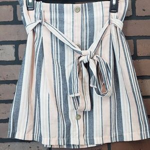Potter's Pot NWT stripped tie up skirt